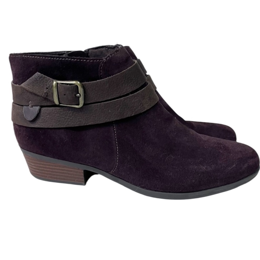 Clarks Addiy Cora Ankle Boots Brown Suede